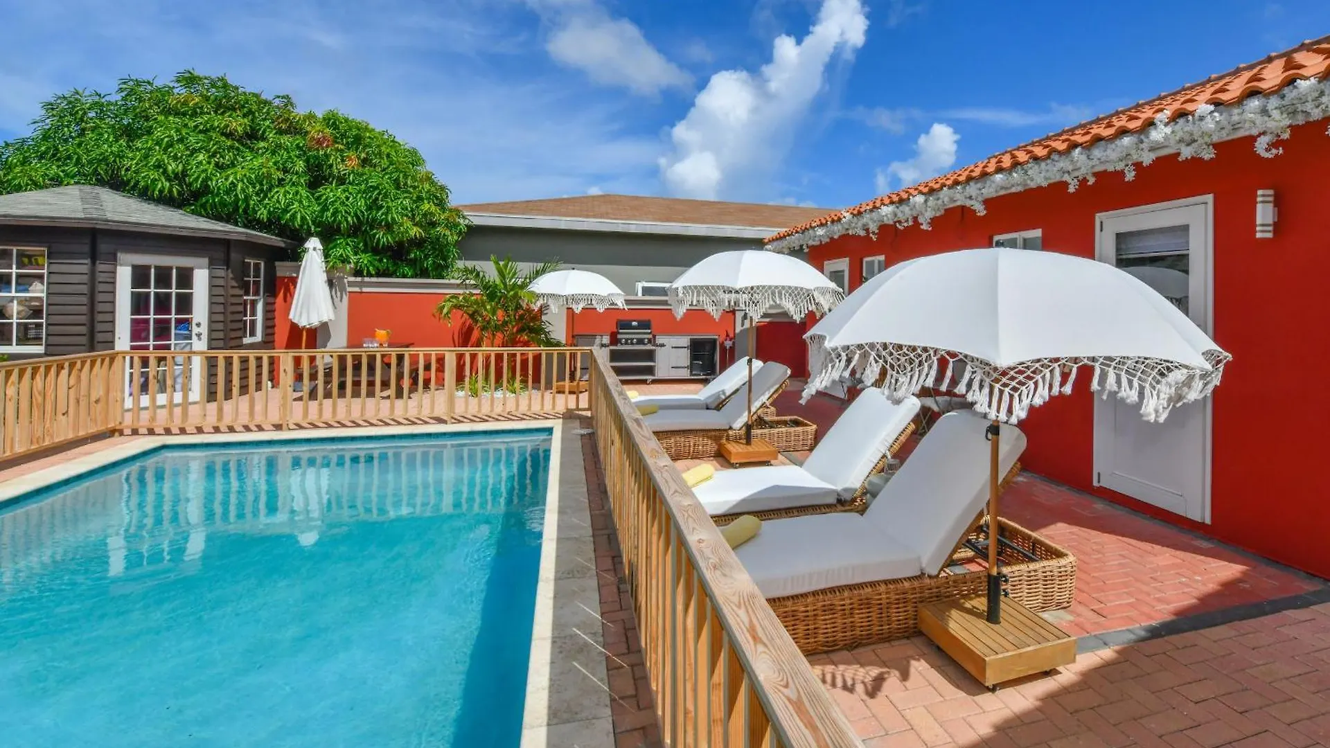 Moderne Studio Palm Dichtbij De Zee Met Zwembad Oranjestad Apartment